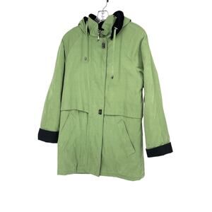Liz Claiborne Green Women's Full Zip/Button Down‎ Fleece Coat - Size Medium